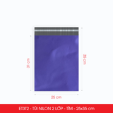  ET3T2 - 25x35 cm - Combo 100 túi nilon niêm phong đóng hàng - 2 lớp - Tím 