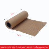  EHP6NS - 0.4x100m - CUỘN GIẤY SACK KRAFT TỔ ONG CHỐNG SỐC THAY THẾ BÓNG KHÍ XỐP HƠI ĐÓNG HÀNG 