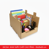  EKCG4 - Combo 5 khay giấy chất cao tầng - Nâu - 35x25x20 cm 