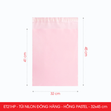  ET21HP - Combo 100 túi nilon đóng hàng - Hồng Pastel - 32x45cm 