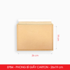  EPB4 – 26x19cm – PHONG BÌ GIẤY CARTON MÀU XÁM 