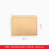 EPB3 – 22x16cm – PHONG BÌ GIẤY CARTON MÀU XÁM 