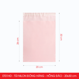  ET01HD - Túi nilon đóng hàng - Hồng đào - 20x30cm 
