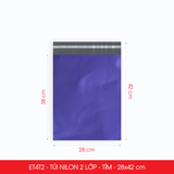  ET4T2 - 28x42 cm - Túi nilon đóng hàng - 2 lớp - Tím 