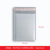  ETS0A - 16x14 cm - Combo 25 Túi Poly Bọc Bóng Khí 