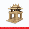  EFK09E - Mô hình lắp ráp bằng carton - Khuê Văn Các - 16x20x24 cm 