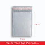  ETS0 - 16x11 cm - Combo 25 Túi Poly Bọc Bóng Khí 