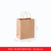 ETG0 - 16x13x6 cm - Túi Giấy Kraft Màu Nâu 