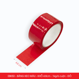  EBK5D - Băng keo màu - Đỏ - Khổ 4.8cm - 6 cuộn/ 1kg/ cây 