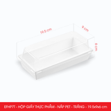  EFHPxT - Hộp giấy kraft thực phẩm - Nắp PET - Trắng - Nhiều size 