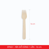  EFNG1 - Combo 100 nĩa gỗ dùng 1 lần - 16 cm 