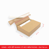  EXNK5 - Hộp xếp nhanh dán keo niêm phong - 22x17x5 cm 