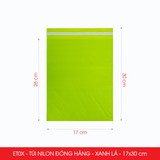  ET0X - Combo 100 túi nilon niêm phong giao hàng - Xanh lá - 30x17 cm 