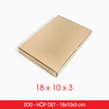  ED0 - 18x10x3 cm - Hộp carton dẹt nắp gài 