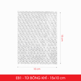  EB1 - 10x15 cm - Combo 25 Túi Bóng Khí - Màng Xốp Hơi 