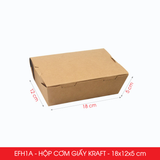  EFH1A - Combo 25 hộp giấy đựng đồ ăn - 18x12x5 cm 