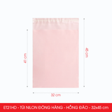  ET21HD - Combo 100 túi nilon đóng hàng - Hồng đào - 32x45cm 