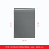  ET1S - 25x35 cm [100 túi/pack] - Túi nilon tiết kiệm gói hàng - Xám 