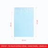  ET01DP - Túi nilon đóng hàng - Xanh Pastel - 20x30cm 