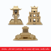  EFK09x - Mô hình lắp ráp bằng carton - Địa danh Việt Nam - Nhiều mẫu 