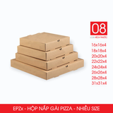  EPZx - Hộp nắp gài pizza - Nhiều size 