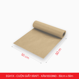  EGH1X - 0.5x50m - CUỘN GIẤY KRAFT GÓI HÀNG MÀU XÁM 