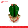  EFK04A - Cây xương rồng carton - Sao - 7x7x14 cm 