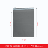  ET3S - 38x52 cm [100 túi/pack] - Túi nilon tiết kiệm gói hàng - Xám 