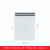  ET3TX2 - 25x35 cm - Túi nilon đóng hàng - 2 lớp - Trắng xám 