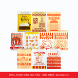  EFT21x - 20x13.5x5.5 cm - Túi đựng giấy đựng thức ăn mang đi - Nhiều thiết kế 