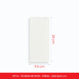  EFT1A - Combo 100 túi giấy bánh mì trắng - 24x9.5x4.5 cm 