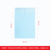  ET2DP - Túi nilon đóng hàng - Xanh Pastel - 28x42cm 