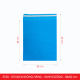  ET3D - Combo 100 túi nilon niêm phong giao hàng - Xanh da trời - 52x38 cm 