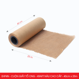  EHP4N - 0.4x25 m - Cuộn Giấy Tổ Ong Nâu Chống Sóc Đóng Hàng 