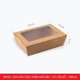  EFH1B - Combo 25 hộp giấy đựng đồ ăn có cửa sổ - 18x12x5 cm 
