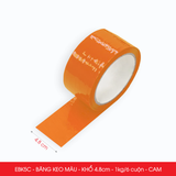  EBK5C - Băng keo màu - Cam - Khổ 4.8cm - 6 cuộn/ 1kg/ cây 