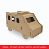  EFK06A - Xe cứu thương lắp ráp bằng carton - 18x8x11 cm 