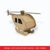  EFK06G - Trực thăng lắp ráp bằng carton - 26x7x12 cm 