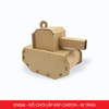  EFK06E - Xe tăng lắp ráp bằng carton - 16x8x14 cm 