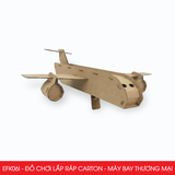  EFK06I - Máy bay thương mại lắp ráp bằng carton - 31x24x10 cm 