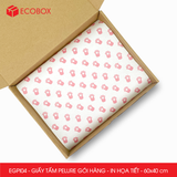  EGPI04 - Combo 50 tấm giấy Pelure gói hàng in họa tiết - 60x40 cm 
