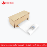  EHPB1TC - 30cm x 50m - Hộp giấy kraft tổ ong - Kraft trắng 