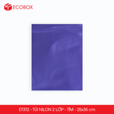  ET3T2 - 25x35 cm - Combo 100 túi nilon niêm phong đóng hàng - 2 lớp - Tím 
