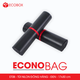  ET0B - Túi/Pack Nilon giao hàng - Đen - 30x17 cm 