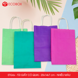  ETG6x - 20x14x7 cm - Túi giấy có quai - Nhiều màu 