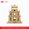  EFK09B - Mô hình lắp ráp bằng carton - Tháp Rùa - 20x14x25 cm 