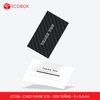  ECT05 - Card Thank you - Thiệp cảm ơn - C300 - Đen trắng - 9x5.4 cm [50 cái/pack] 