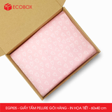  EGPI05 - Tấm giấy Pelure gói hàng in họa tiết - 60x40 cm 