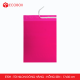 ET0H - Combo 100 túi nilon niêm phong giao hàng - Hồng - 30x17 cm 
