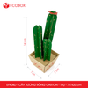  EFK04D - Cây xương rồng carton - Trụ - 7x7x18.5 cm 
